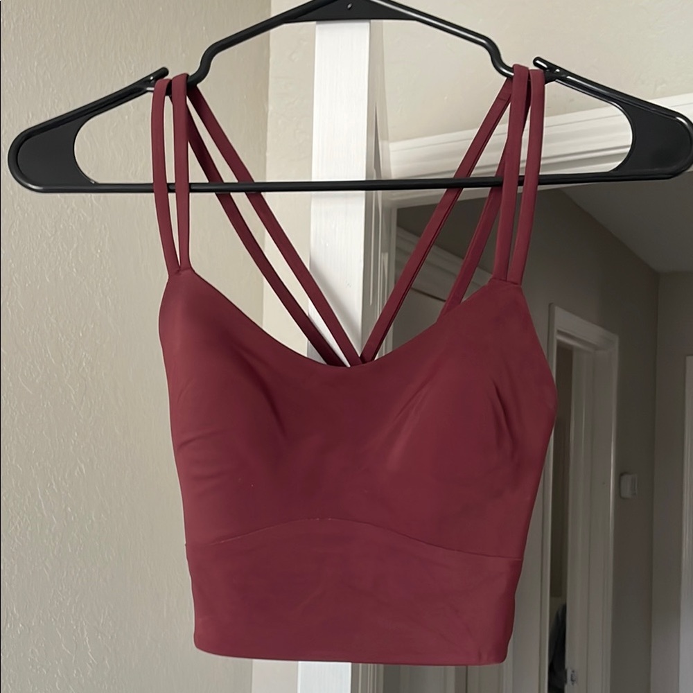 Lululemon Maroon Strappy Bralette